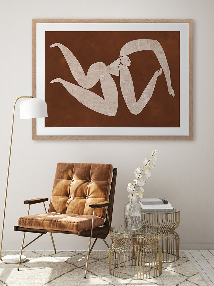 Caroline Cut-Out IV Framed Art Print | Lifestyle