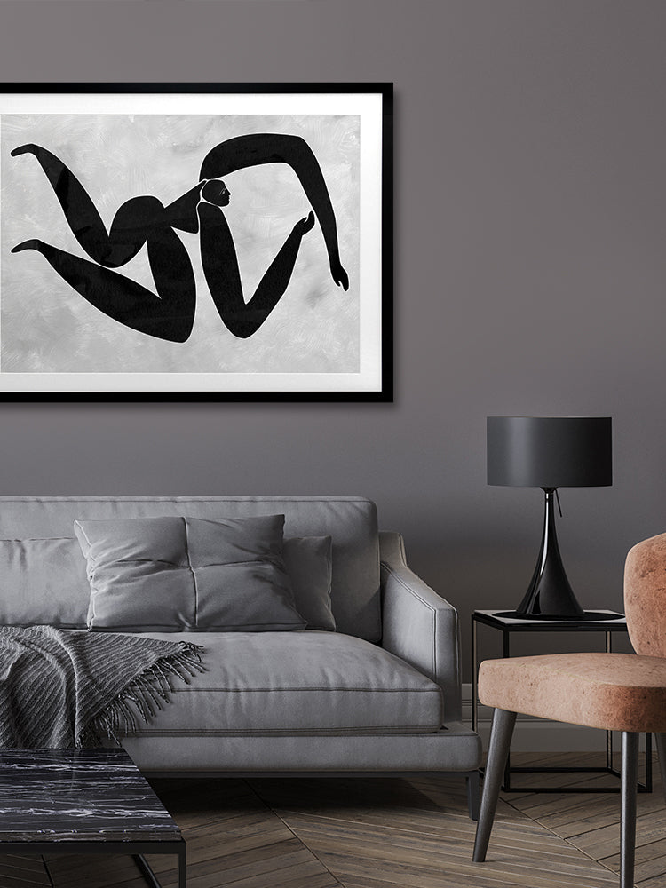 Lydia Cut-Out IV Framed Art Print | Lifestyle