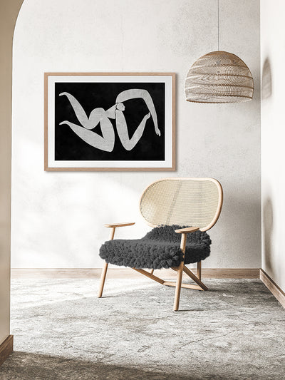 Monique Cut-Out IV Framed Art Print | Lifestyle