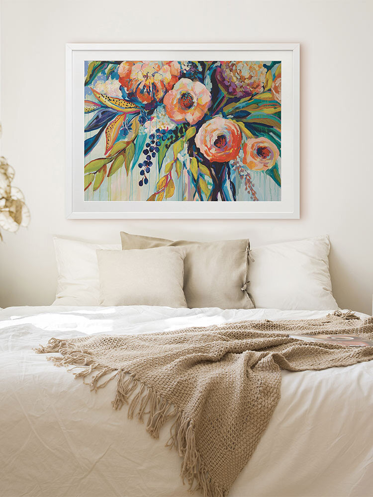 Coral Kiss Framed Art Print | Lifestyle