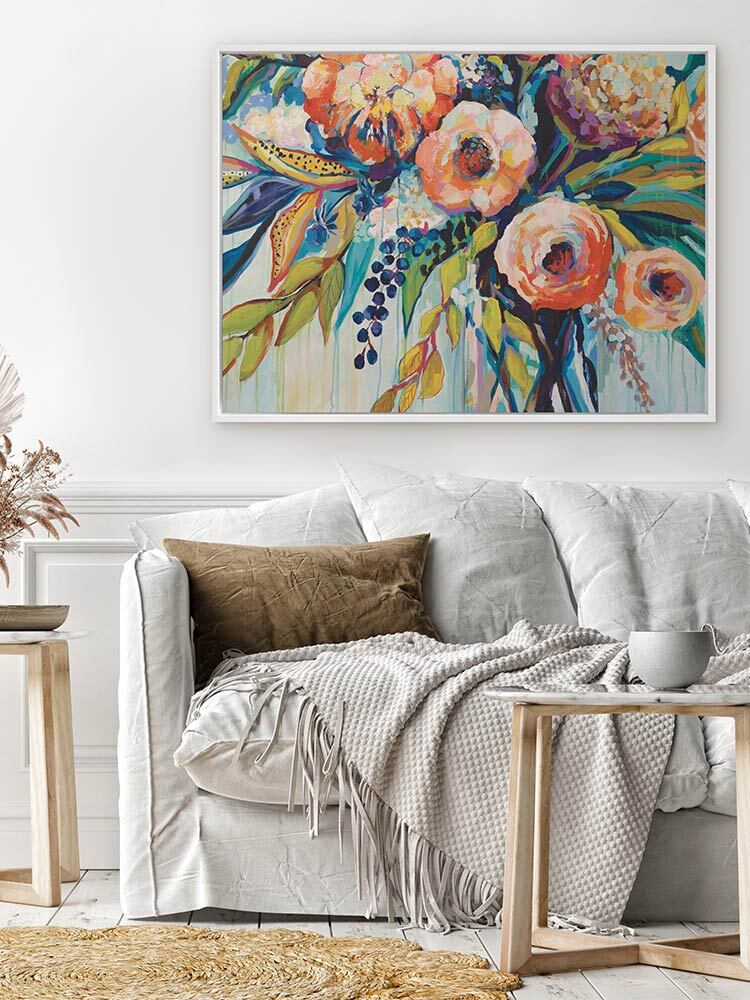 Coral Kiss Canvas Art Print | Lifestyle