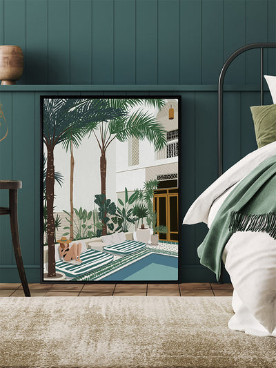 Vacationing Veronica Canvas Art Print | Lifestyle