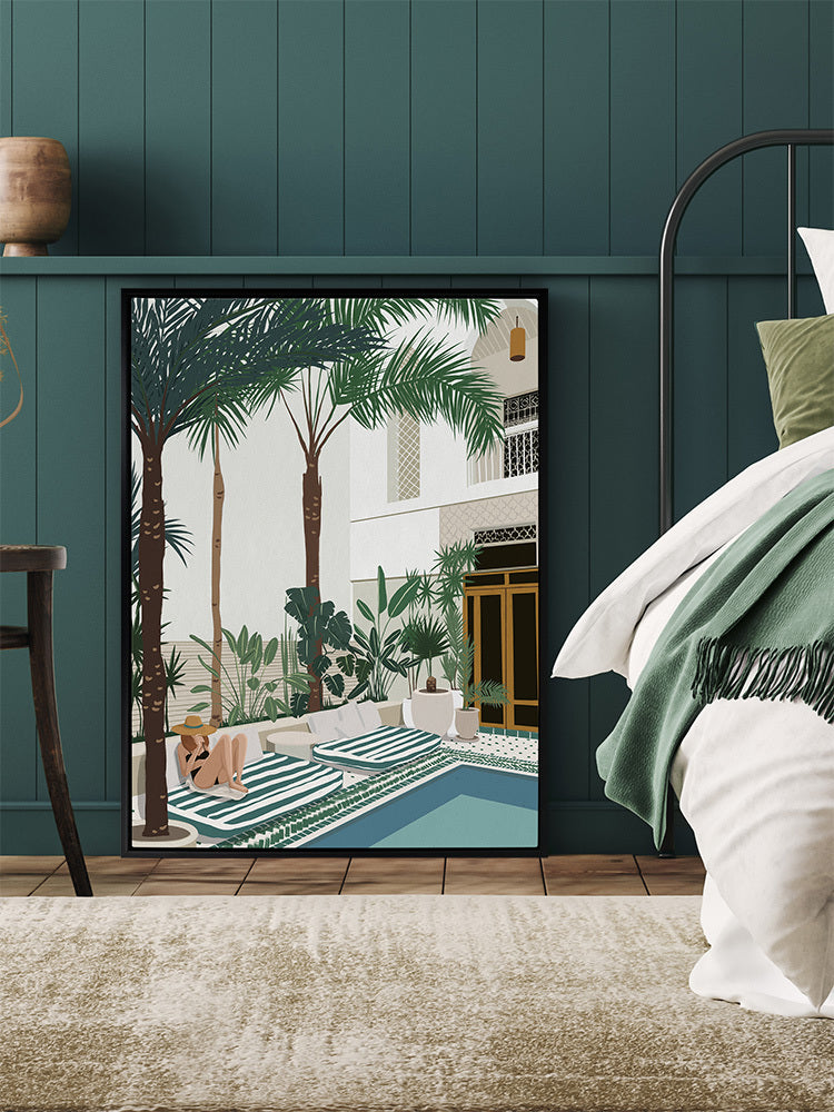 Vacationing Veronica Canvas Art Print | Lifestyle