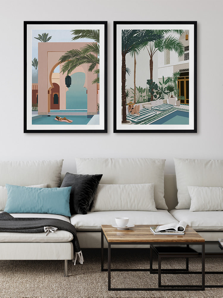 Vacationing Veronica Framed Art Print