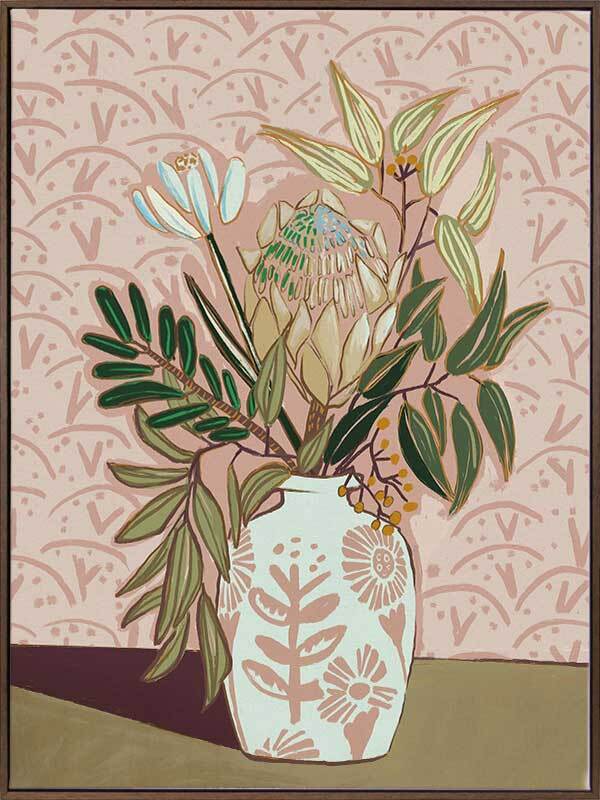 Protea Posy Canvas Art Print