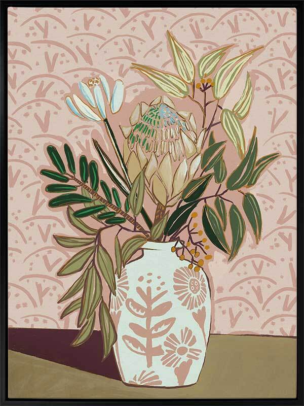 Protea Posy Canvas Art Print
