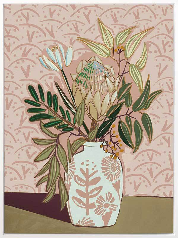 Protea Posy Canvas Art Print
