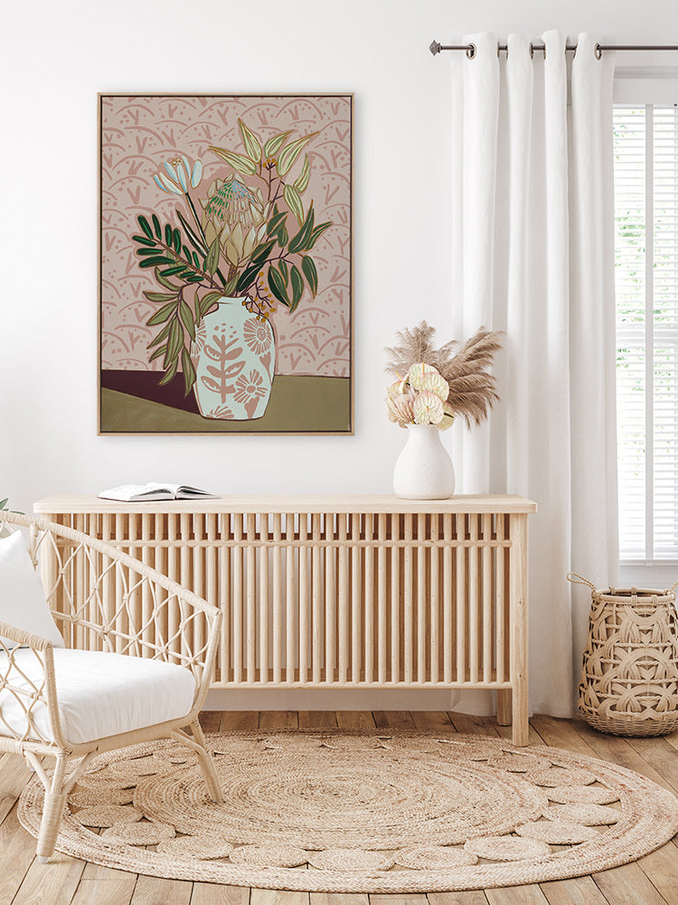 Protea Posy Canvas Art Print