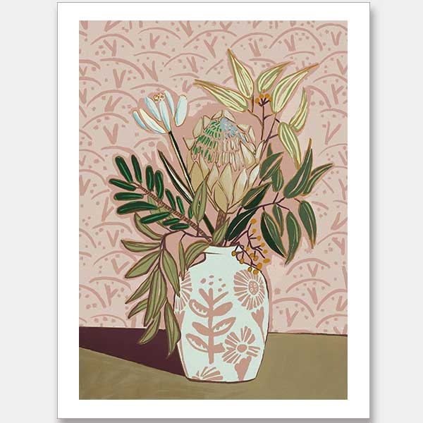Protea Posy Unframed Art Print