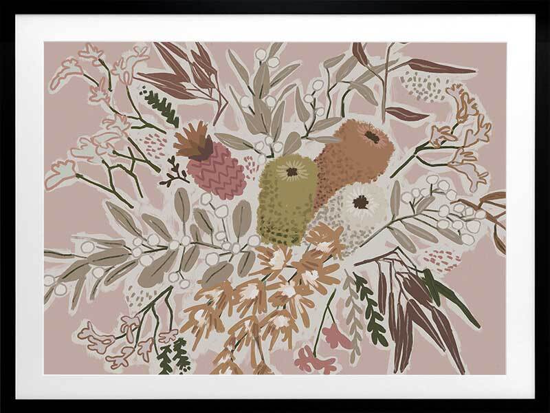 Bush Blooms Framed Art Print