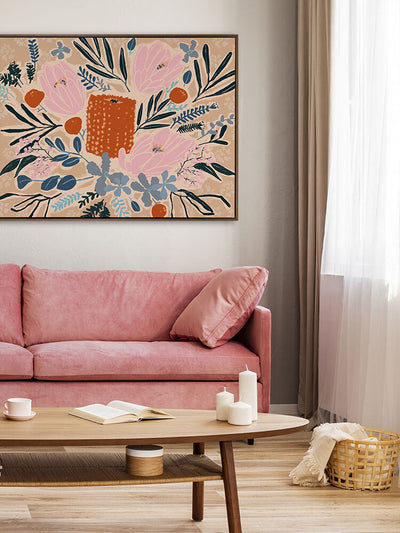 Flowers in Your Hair Canvas Art Print | Lifestyle