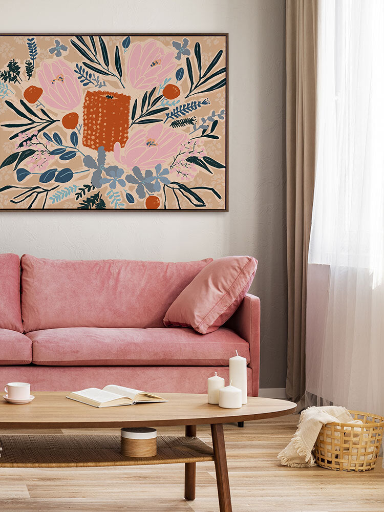 Flowers in Your Hair Canvas Art Print | Lifestyle