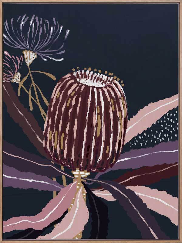 Blackberry Banksia Canvas Art Print