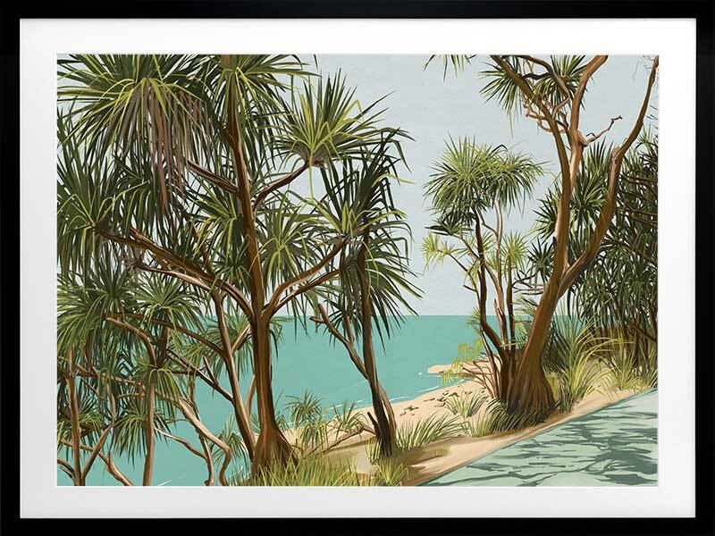 Sunshine Coast Framed Art Print