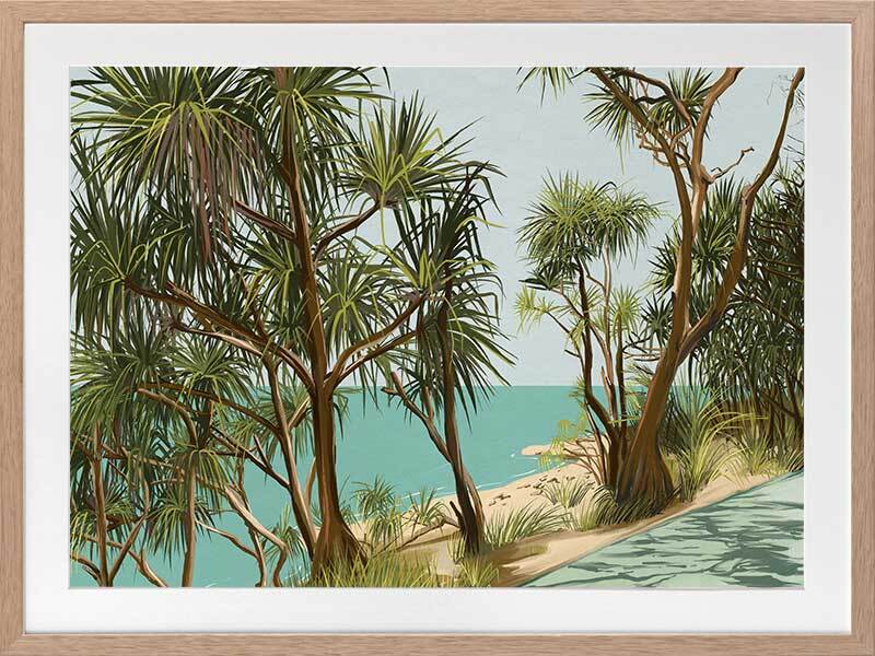 Sunshine Coast Framed Art Print