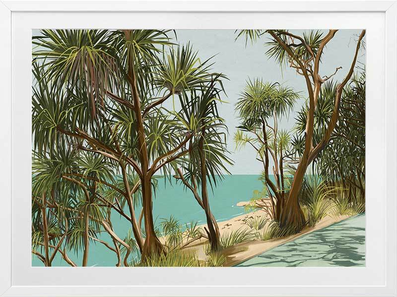 Sunshine Coast Framed Art Print