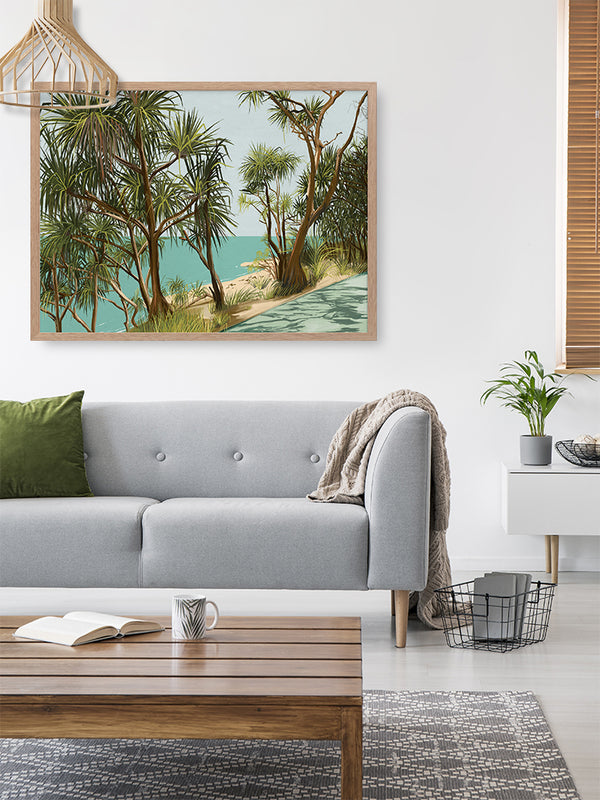 Sunshine Coast Framed Art Print | Lifestyle