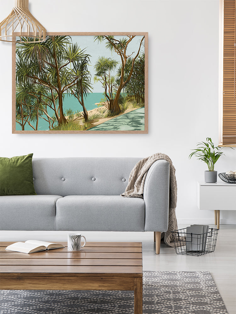 Sunshine Coast Framed Art Print | Lifestyle