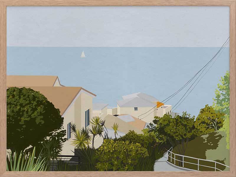 Bondi Road Framed Art Print