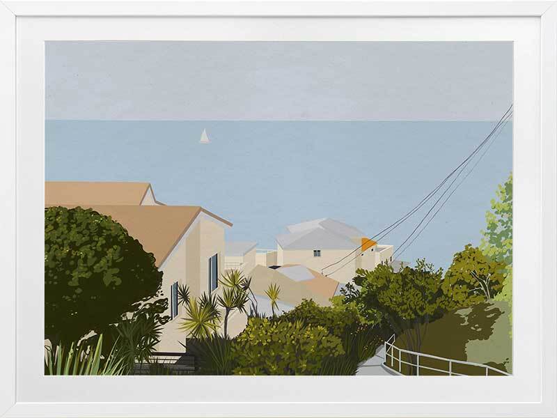 Bondi Road Framed Art Print