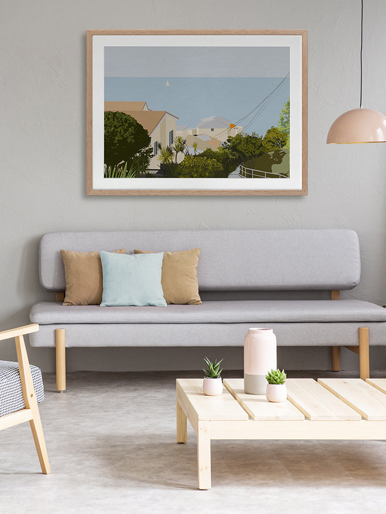 Bondi Road Framed Art Print | Lifestyle