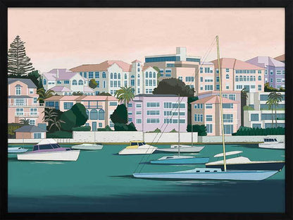 Yacht Club Framed Art Print