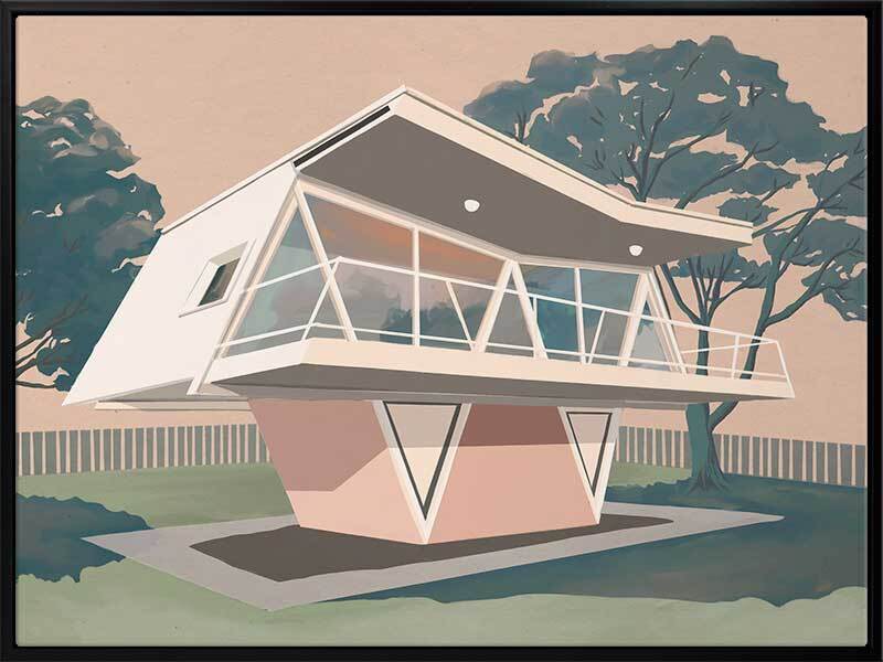 Futura House Canvas Art Print