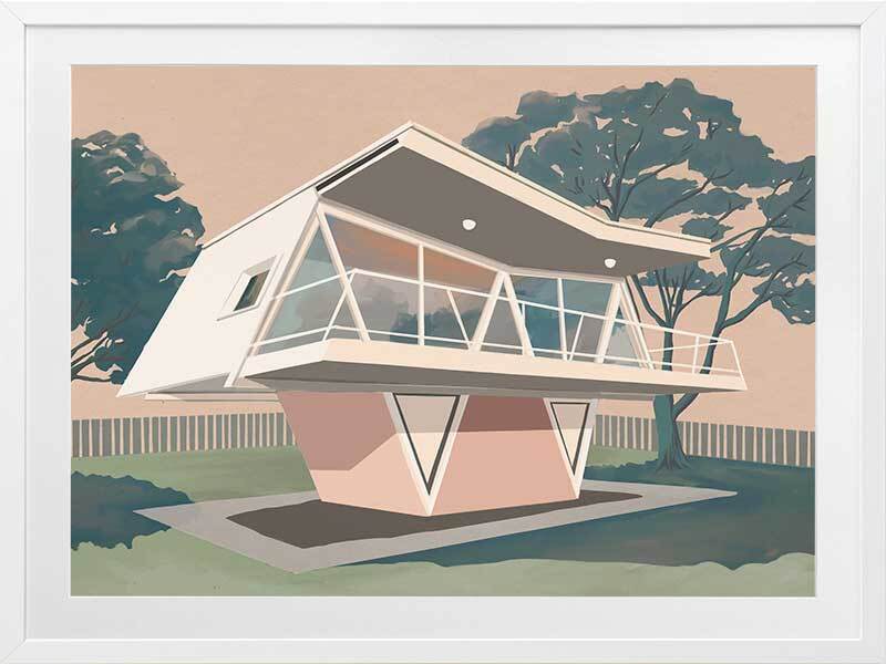 Futura House Framed Art Print