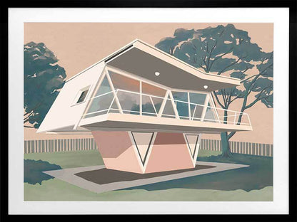 Futura House Framed Art Print