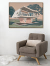 Futura House Canvas Art Print | Lifestyle