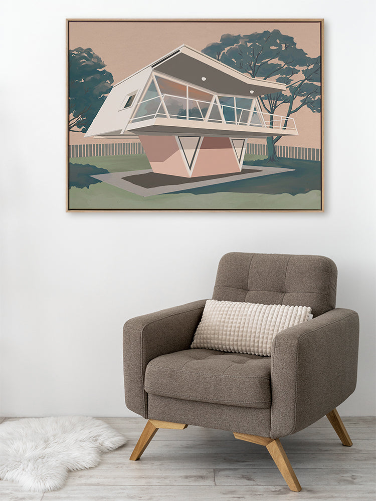 Futura House Canvas Art Print | Lifestyle