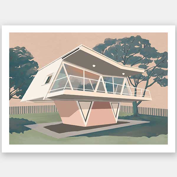 Futura House Unframed Art Print