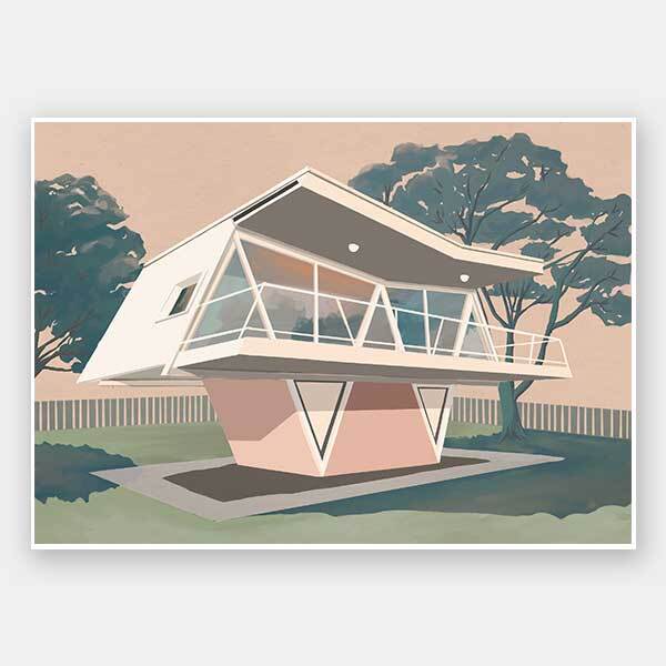 Futura House Unframed Art Print