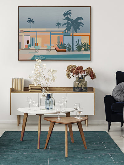 Serenity Street Canvas Art Print | Lifestyle