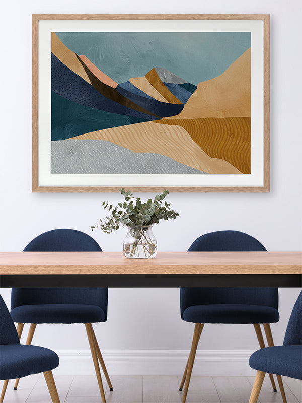Blue Mountains Framed Art Print | Lifestyle