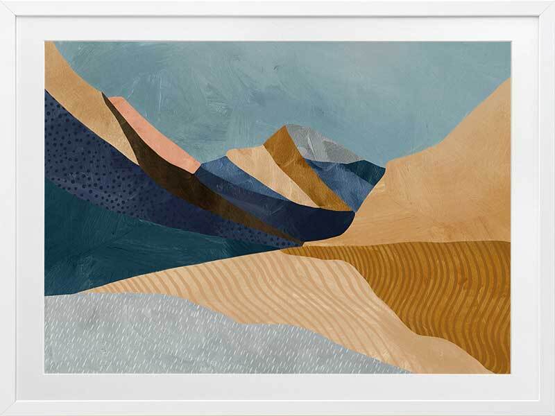 Blue Mountains Framed Art Print