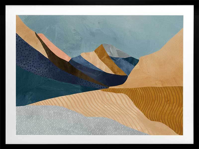 Blue Mountains Framed Art Print