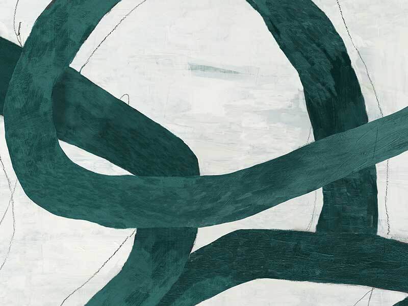 Jade Coil I Canvas Art Print