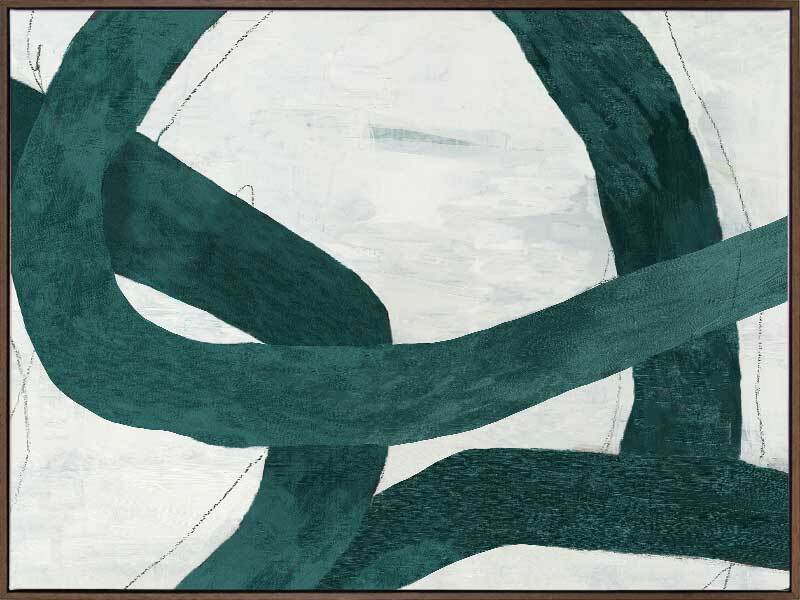 Jade Coil I Canvas Art Print