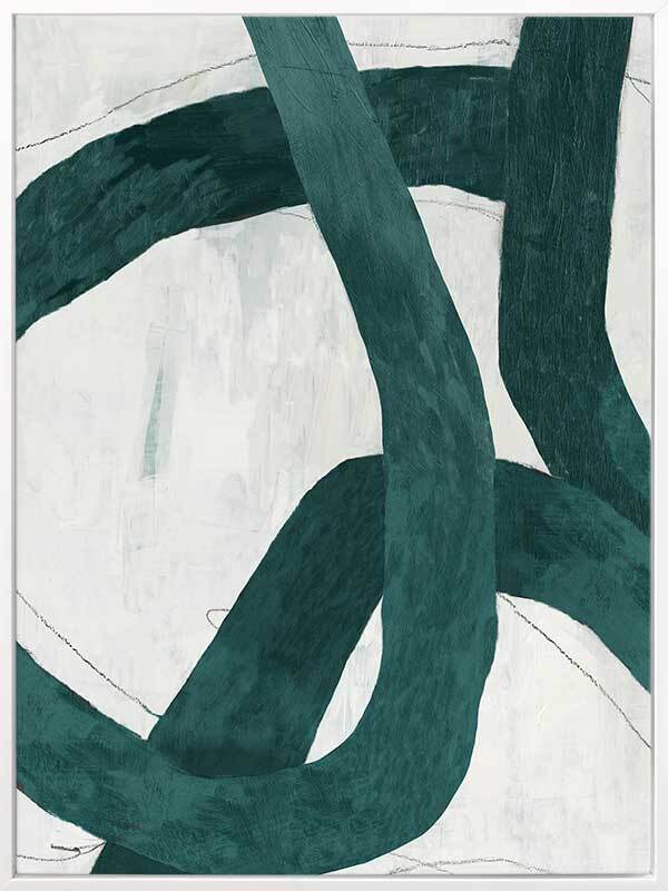 Jade Coil I Canvas Art Print