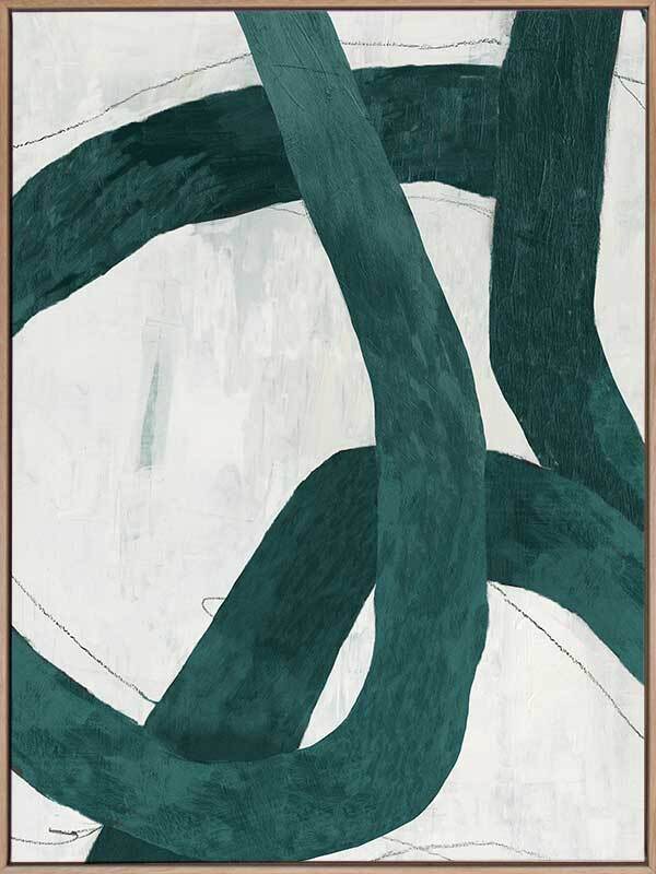 Jade Coil I Canvas Art Print