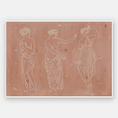 Sorority Sisters Dark Unframed Art Print