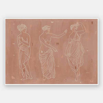 Sorority Sisters Dark Unframed Art Print