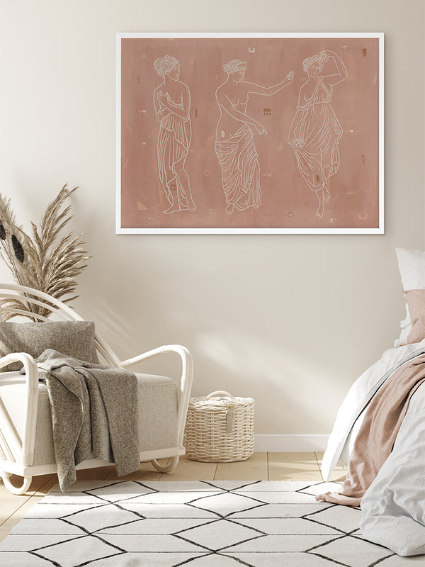 Sorority Sisters Dark Canvas Art Print | Lifestyle