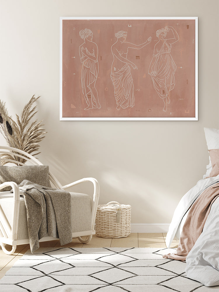 Sorority Sisters Dark Canvas Art Print | Lifestyle