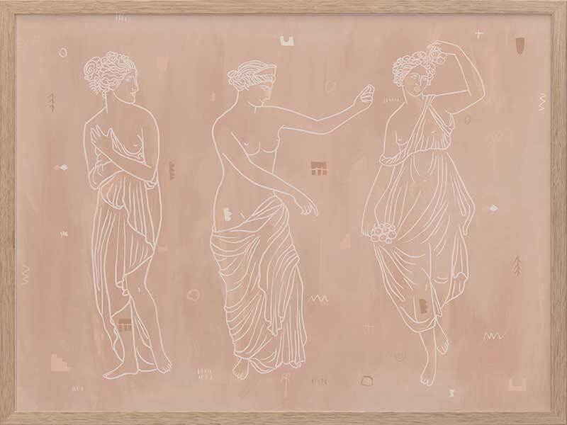 Sorority Sisters Light Framed Art Print