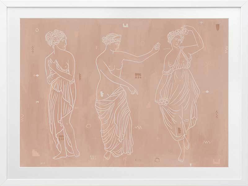 Sorority Sisters Light Framed Art Print