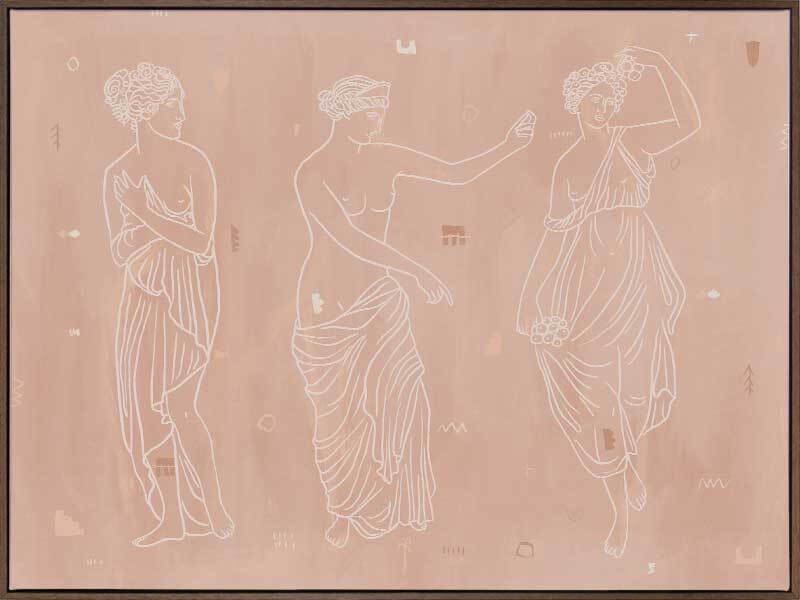 Sorority Sisters Light Canvas Art Print