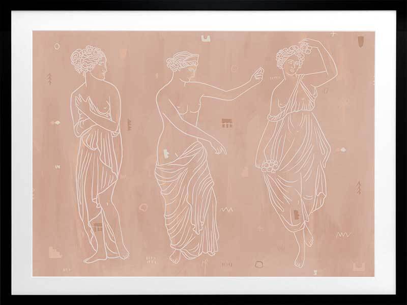 Sorority Sisters Light Framed Art Print