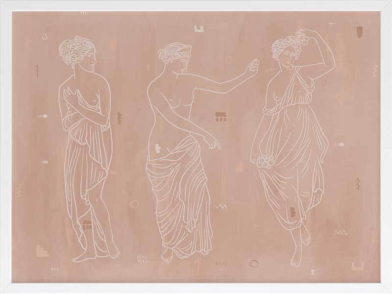 Sorority Sisters Light Framed Art Print